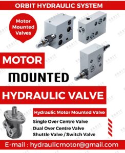 Hydraulic Motor Mounted Dual Over Center Valve + Shuttle Valve For OMT / OHT Motor in India