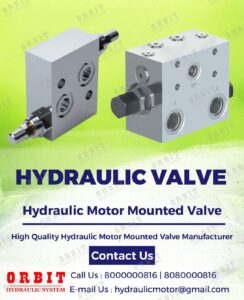 Hydraulic Motor Mounted Dual Over Center Valve + Shuttle Valve For OMT / OHT Motor in India